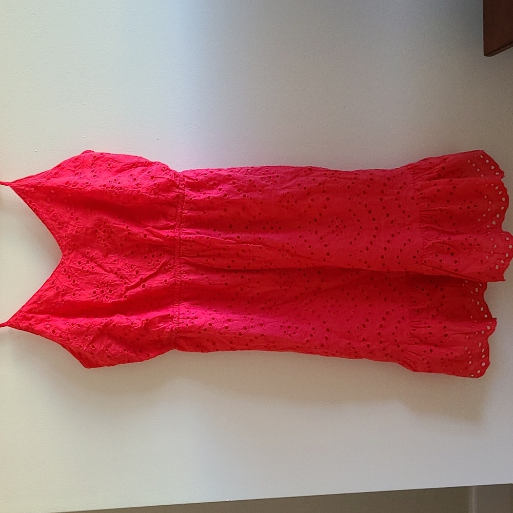 Japra Summer Dress - Red, Size M